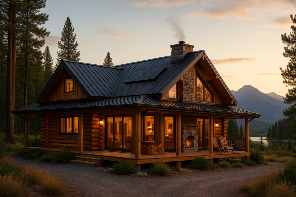 log cabin kit size